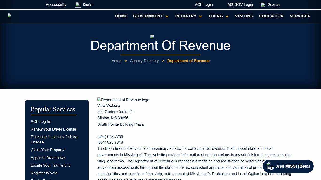 Department of Revenue MS.GOV